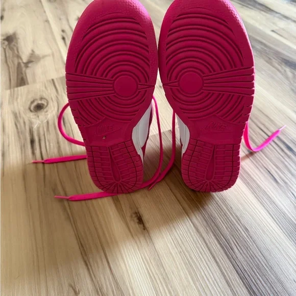 Nike Women's Sneakers - Hot Pink and White - Picture 3 of 10